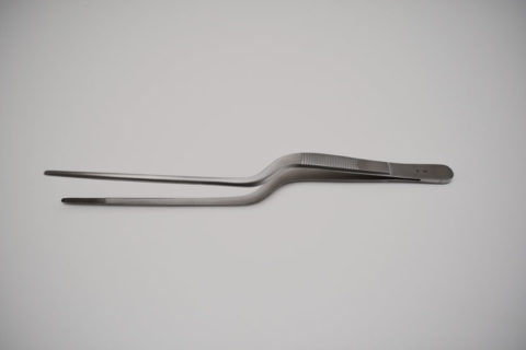 Gruenwald (Jansen) Bayonet Thumb Forceps | Warmed Surgical